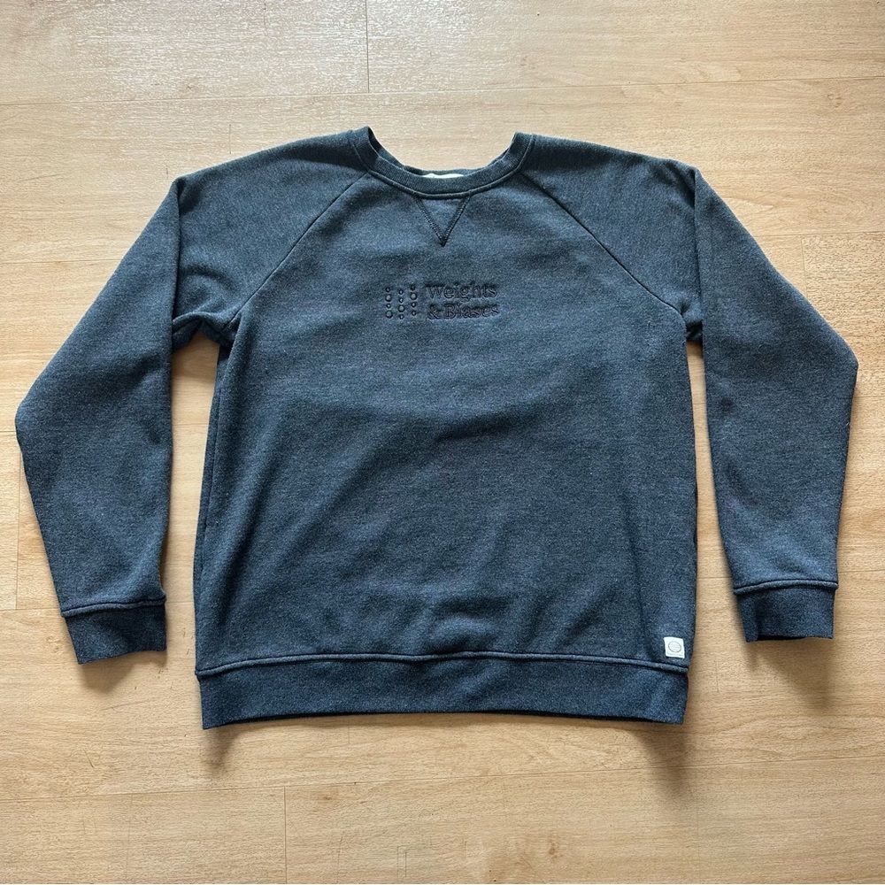Marine Layer Made in the USA Cotton Modal Dark Gray Crewneck Sweatshirt